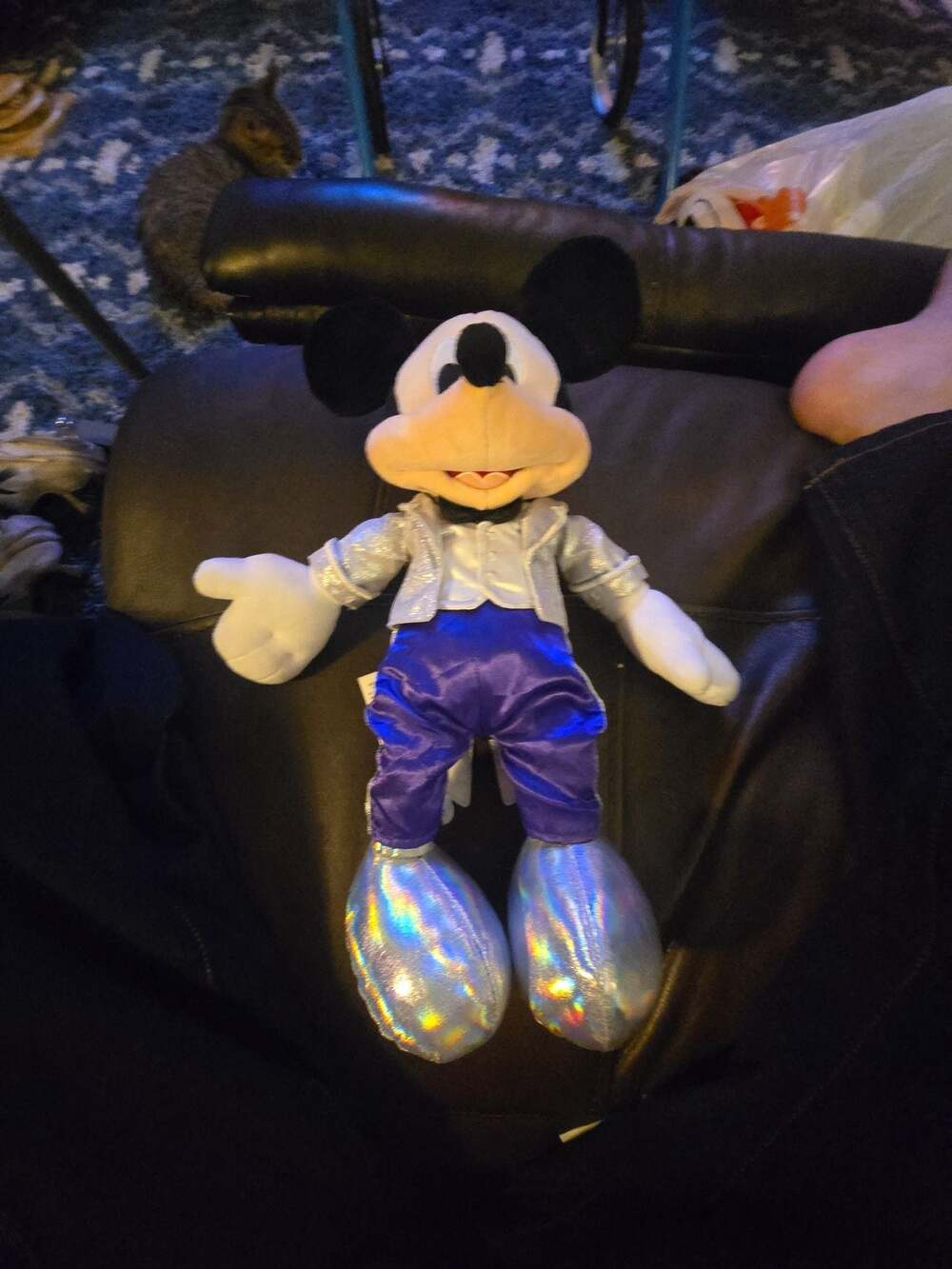 Disney 100 Years of Wonder Mickey Mouse Platinum Celebration Plush